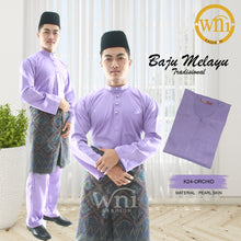 Load image into Gallery viewer, Baju Melayu ADULT WNI Standard size-Cekak Musang (Collar, buttons not included)