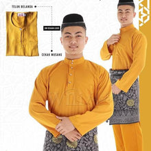 Load image into Gallery viewer, Baju Melayu ADULT WNI Standard size-Cekak Musang (Collar, buttons not included)