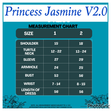 Load image into Gallery viewer, Princess Jasmine Dress V2.0(Dress only)