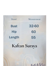 Load image into Gallery viewer, Kaftan Suraya with Butterfly Shawl