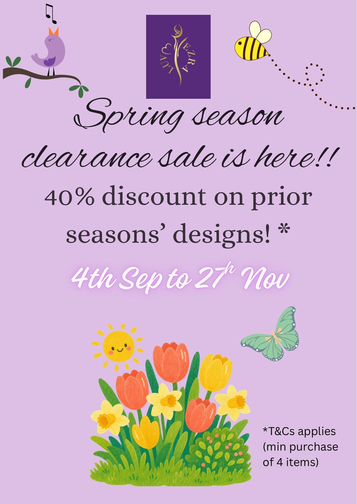 Sale - 40% Off (Buy 4+)