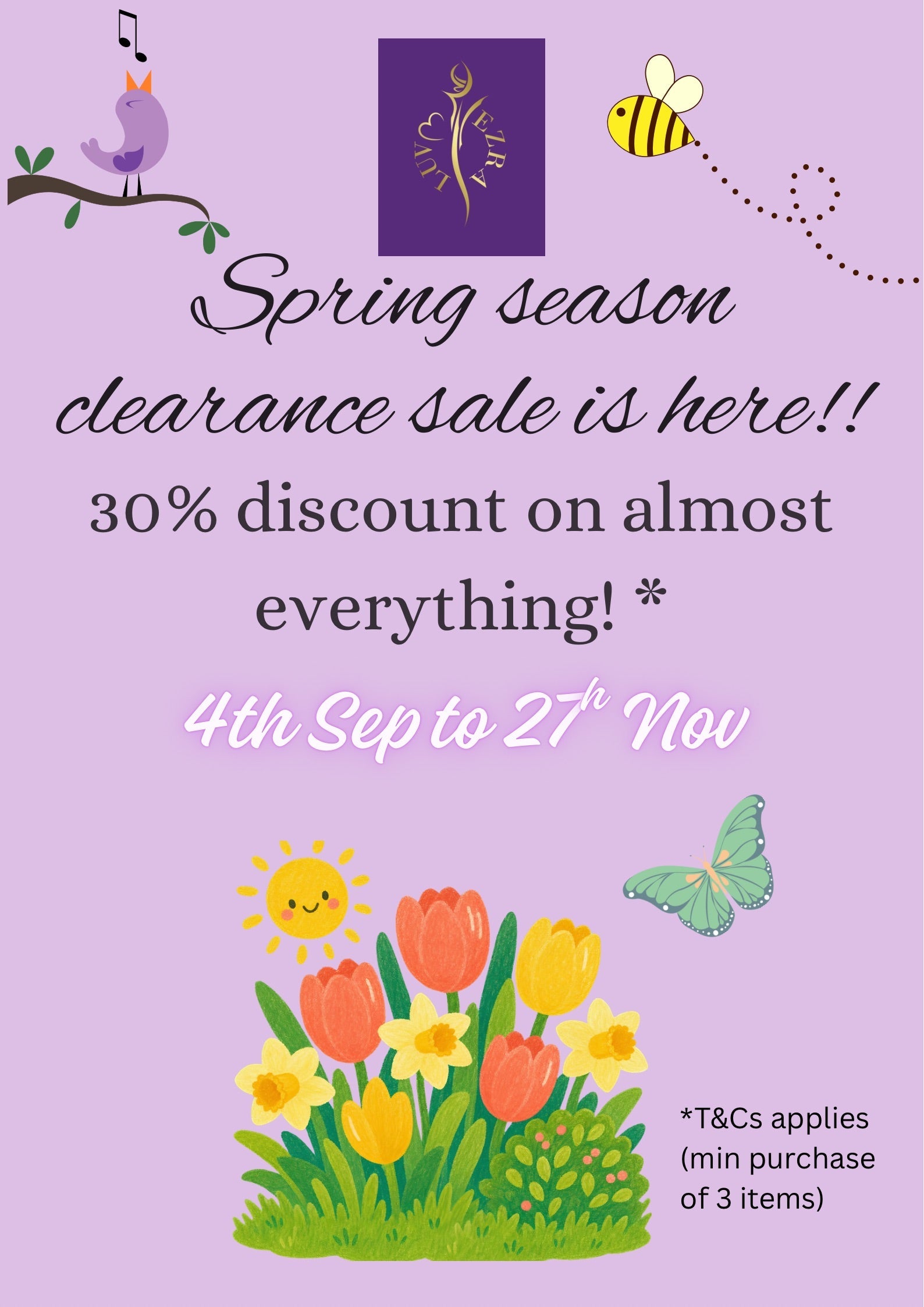 Sale - 30% Off (Buy 3+)