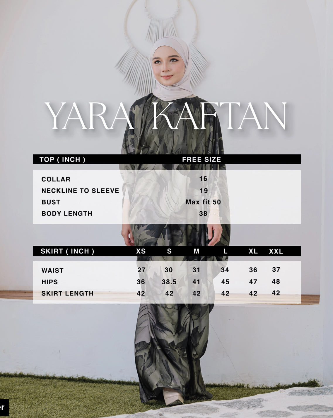 Bayu Kaftan Yara Ladies(Pre-Order)