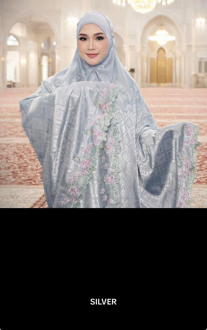 Telekung Mahsuri Emboss