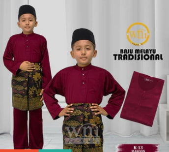 Baju Melayu BOYS WNI-Teluk Belanga