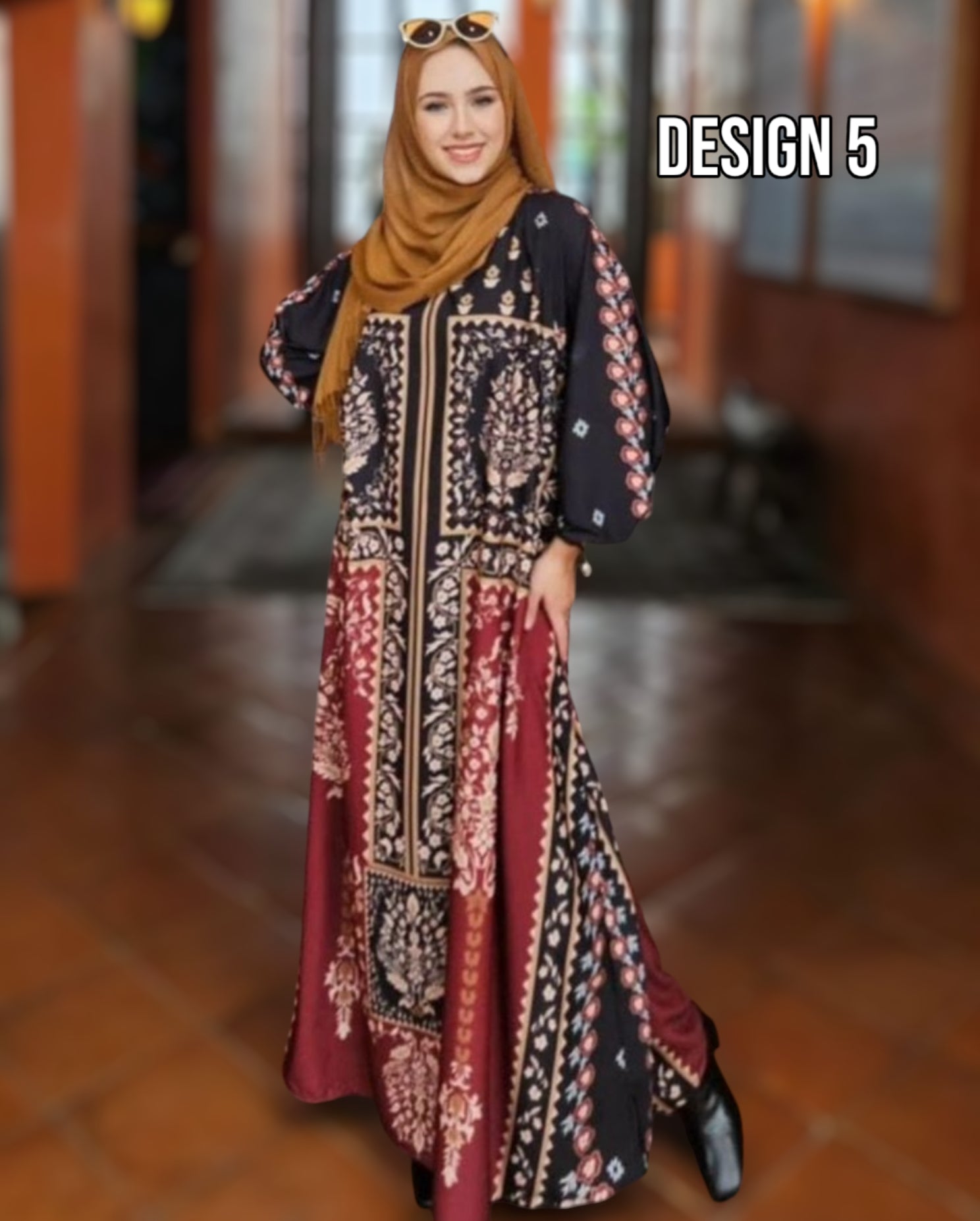 Printed Abaya