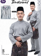 Baju Melayu ADULT WNI Plus size-Teluk Belanga (Round Neck)