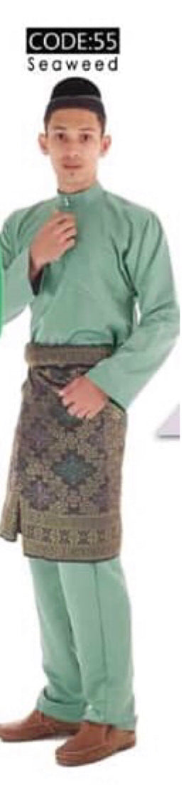 Baju Melayu ADULT WNI Standard size-Cekak Musang (Collar, buttons not included)