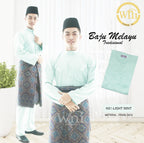 Baju Melayu ADULT WNI Plus size-Cekak Musang.  Buttons not included