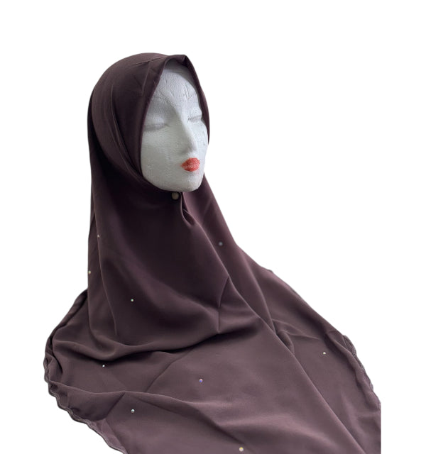 Embroidered Diamonte Bawal (Square)