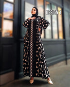 Printed Abaya