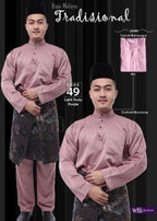 Baju Melayu ADULT WNI Standard size-Cekak Musang (Collar, buttons not included)
