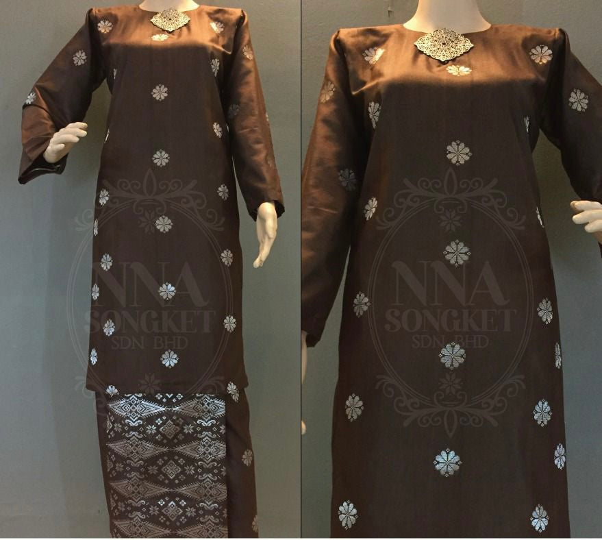Kurung Pahang Songket Tenun Asli