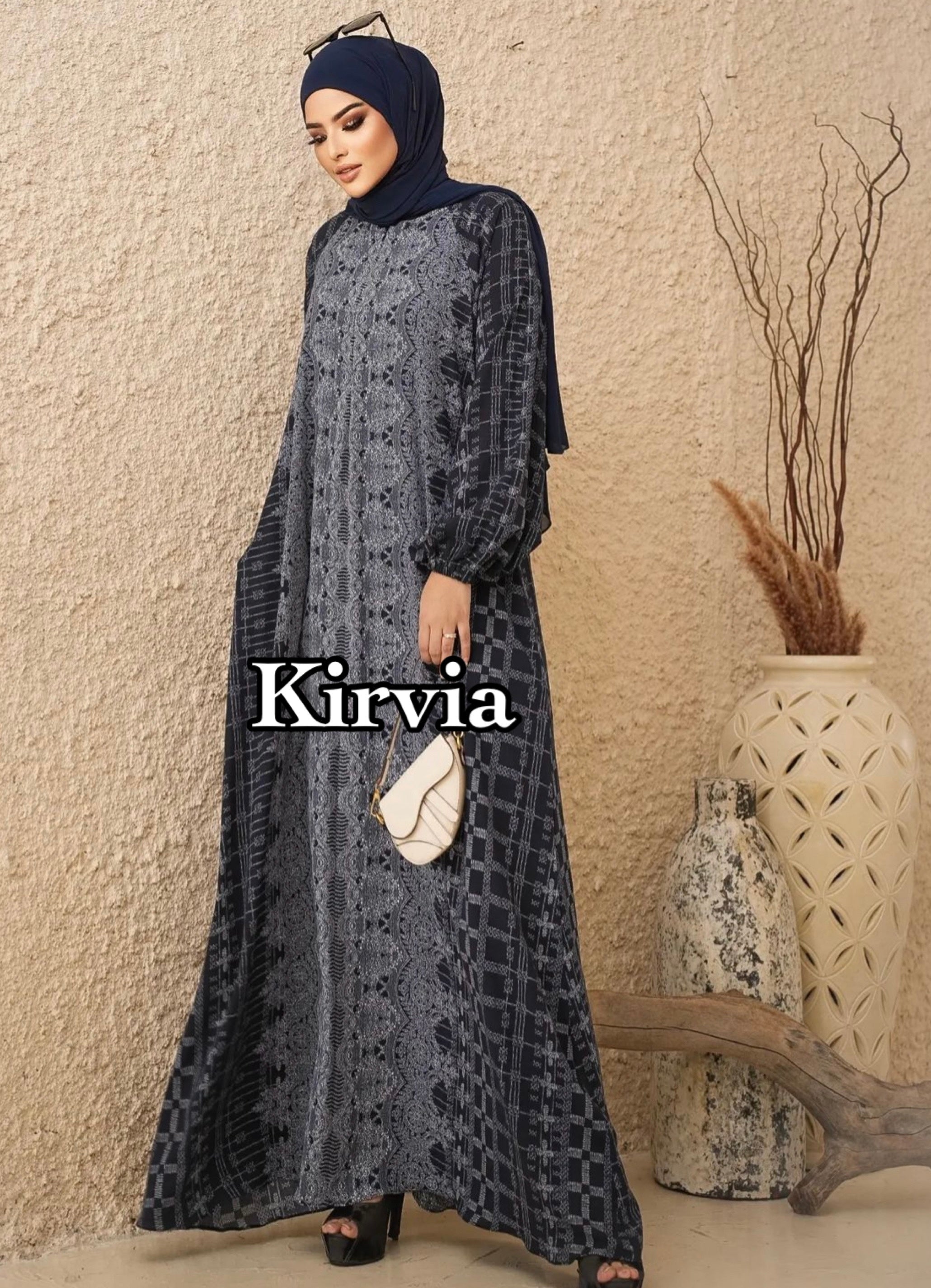 Printed Abaya