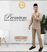 Load image into Gallery viewer, Baju Melayu Airis (SLIMFIT).  Buttons not included
