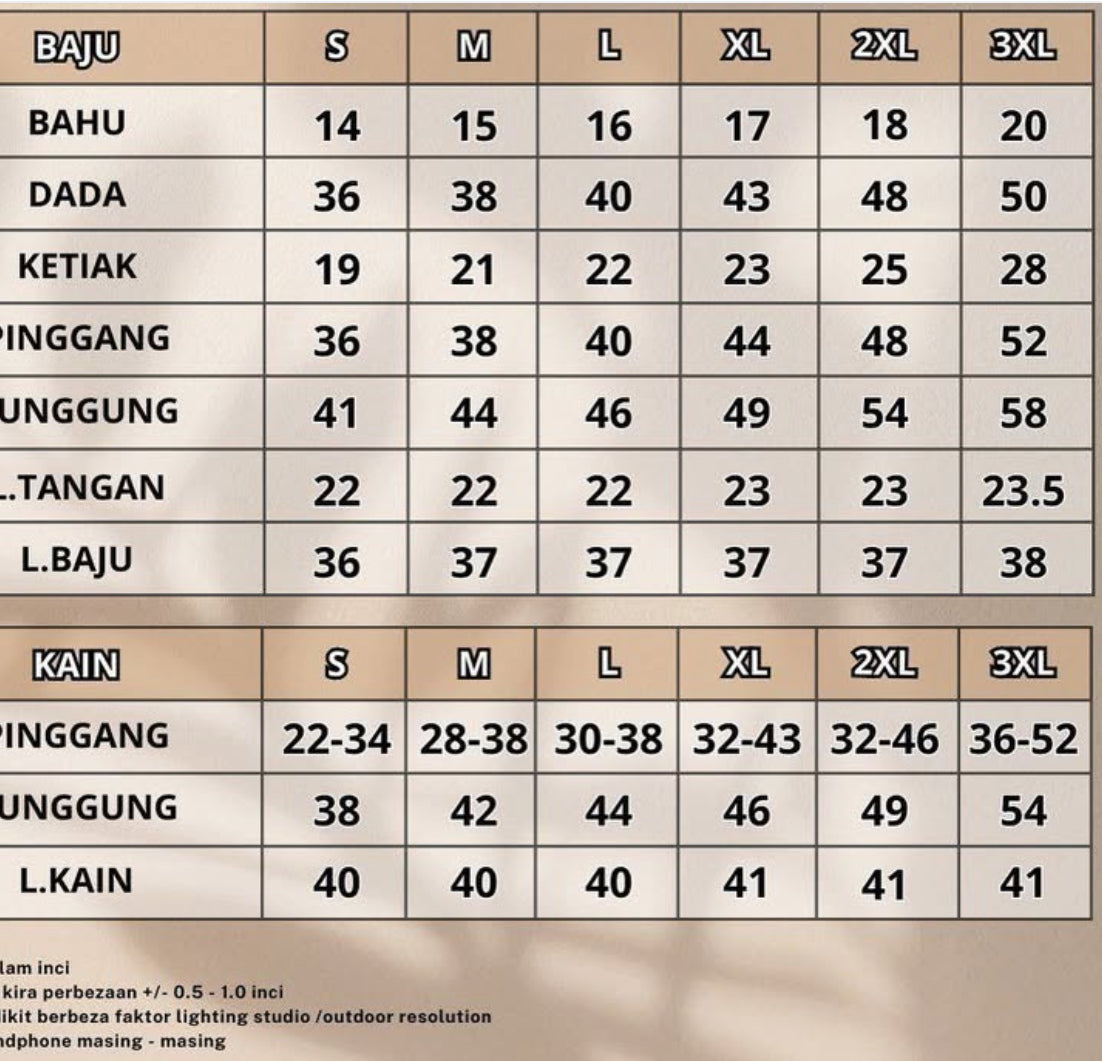 Kurung Bunga (MOM & Daughter Set)