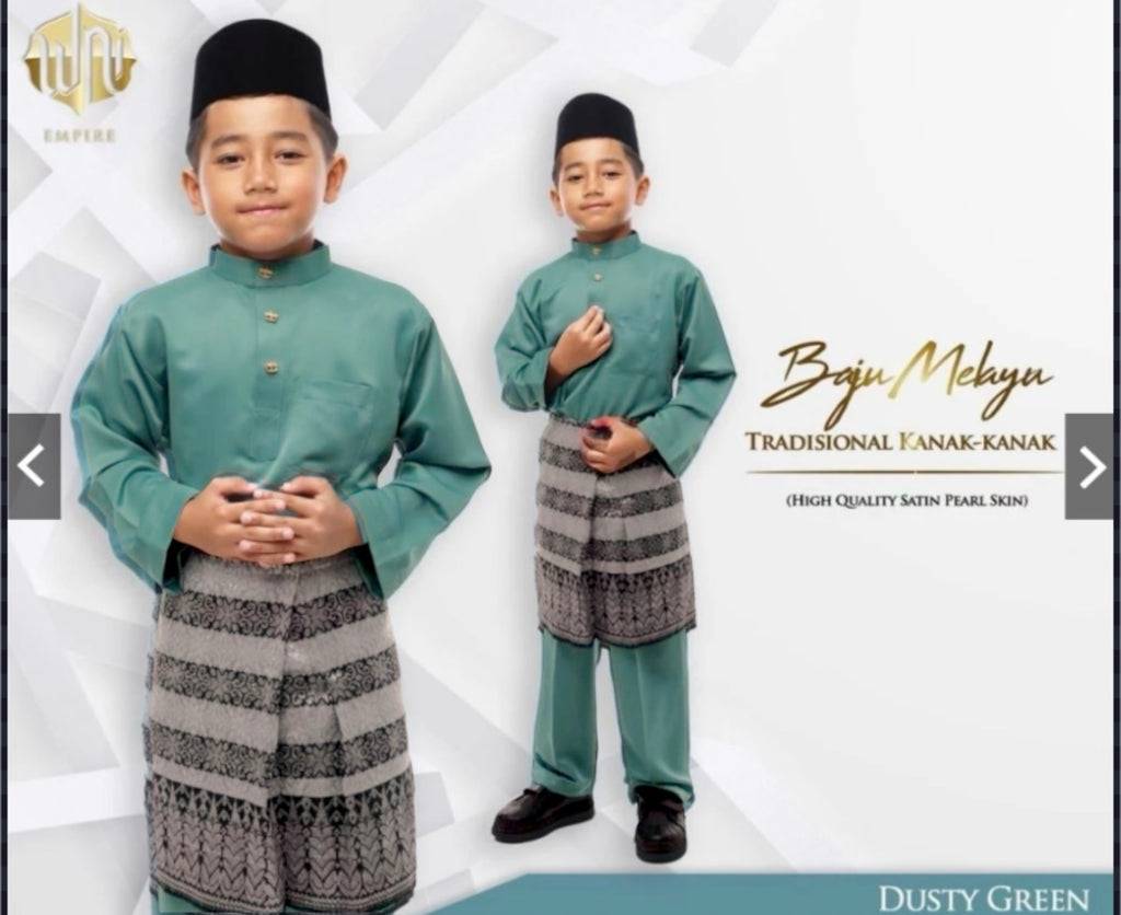 Baju Melayu BOYS WNI-Cekak Musang, buttons not included