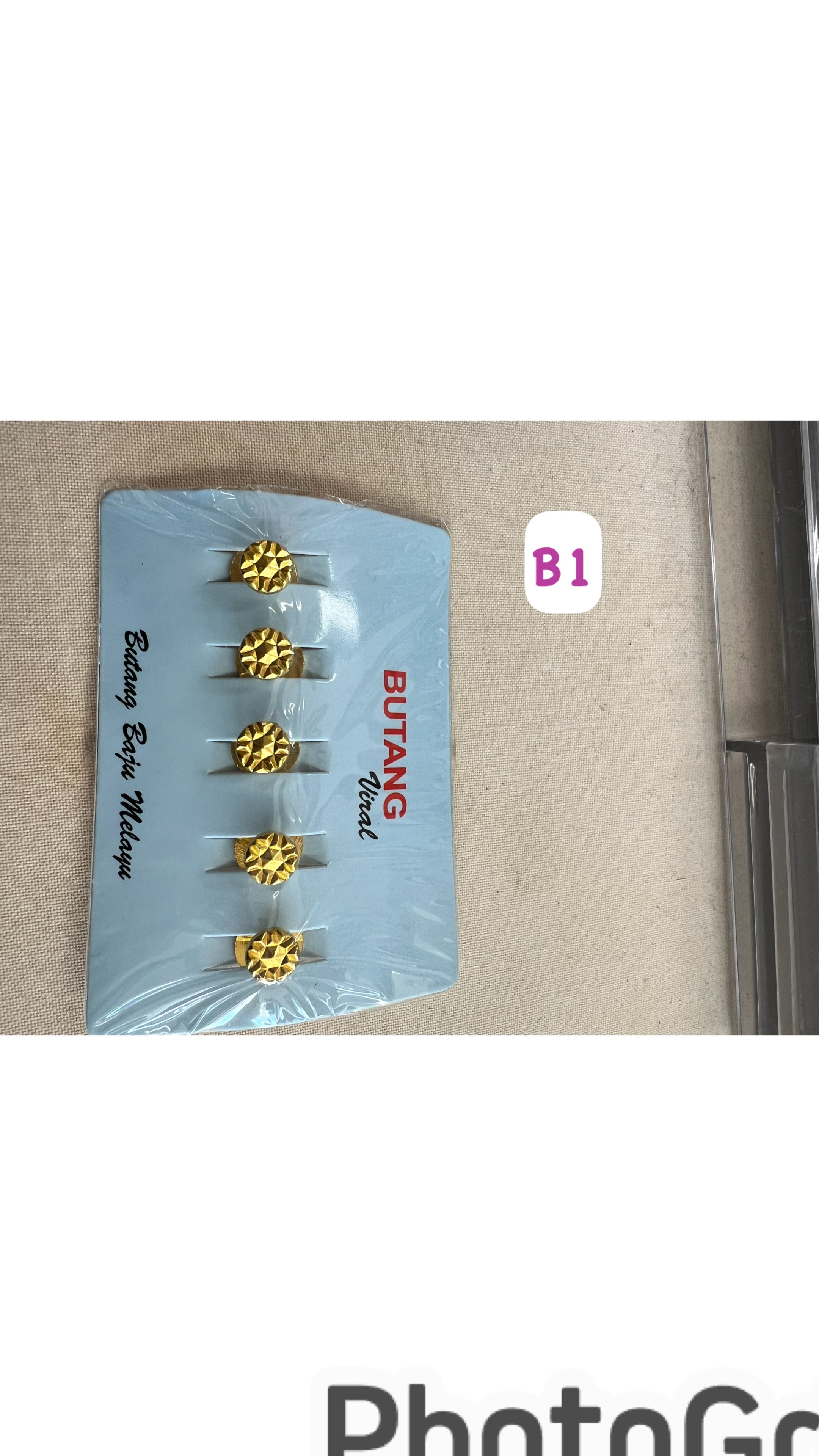 Butang Baju Melayu simple