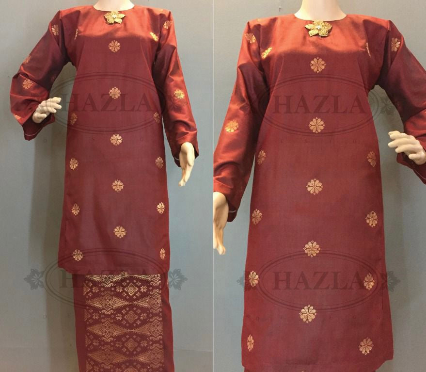 Kurung Pahang Songket Tenun Asli