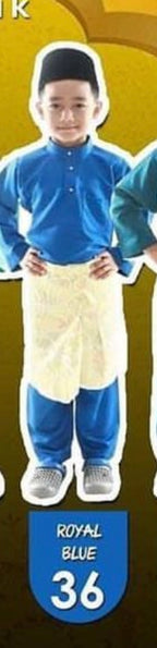 Baju Melayu BOYS WNI-Cekak Musang, buttons not included