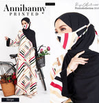 Annibanny Printed Abaya (w mask)