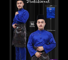 Load image into Gallery viewer, Baju Melayu ADULT Traditional - Teluk Belanga (Round Neck)
