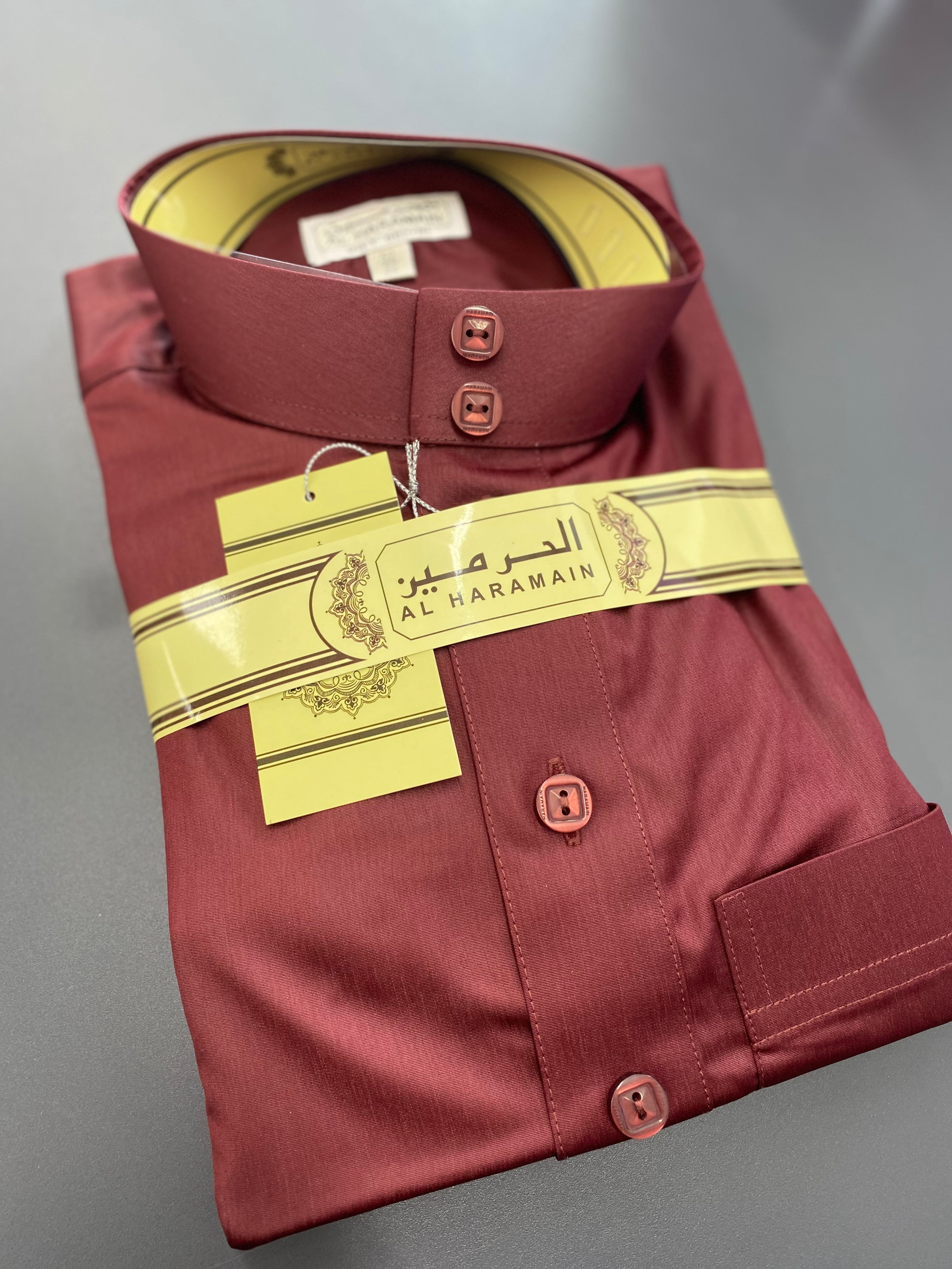 Men Al-Haramain Jubah - Maroon