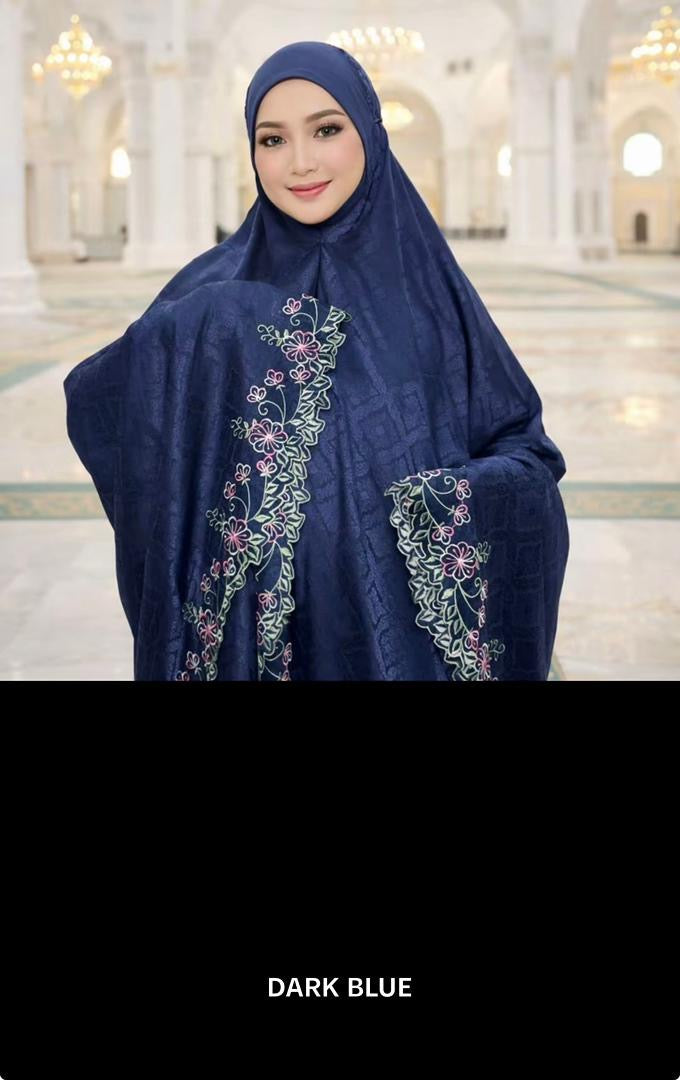 Telekung Mahsuri Emboss