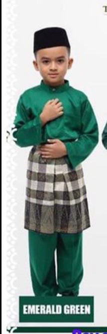 Baju Melayu BOYS WNI-Cekak Musang, buttons not included