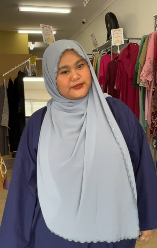 Embroidered Diamonte Shawl