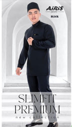 Baju Melayu Airis (SLIMFIT) Cekak Musang  Buttons not included