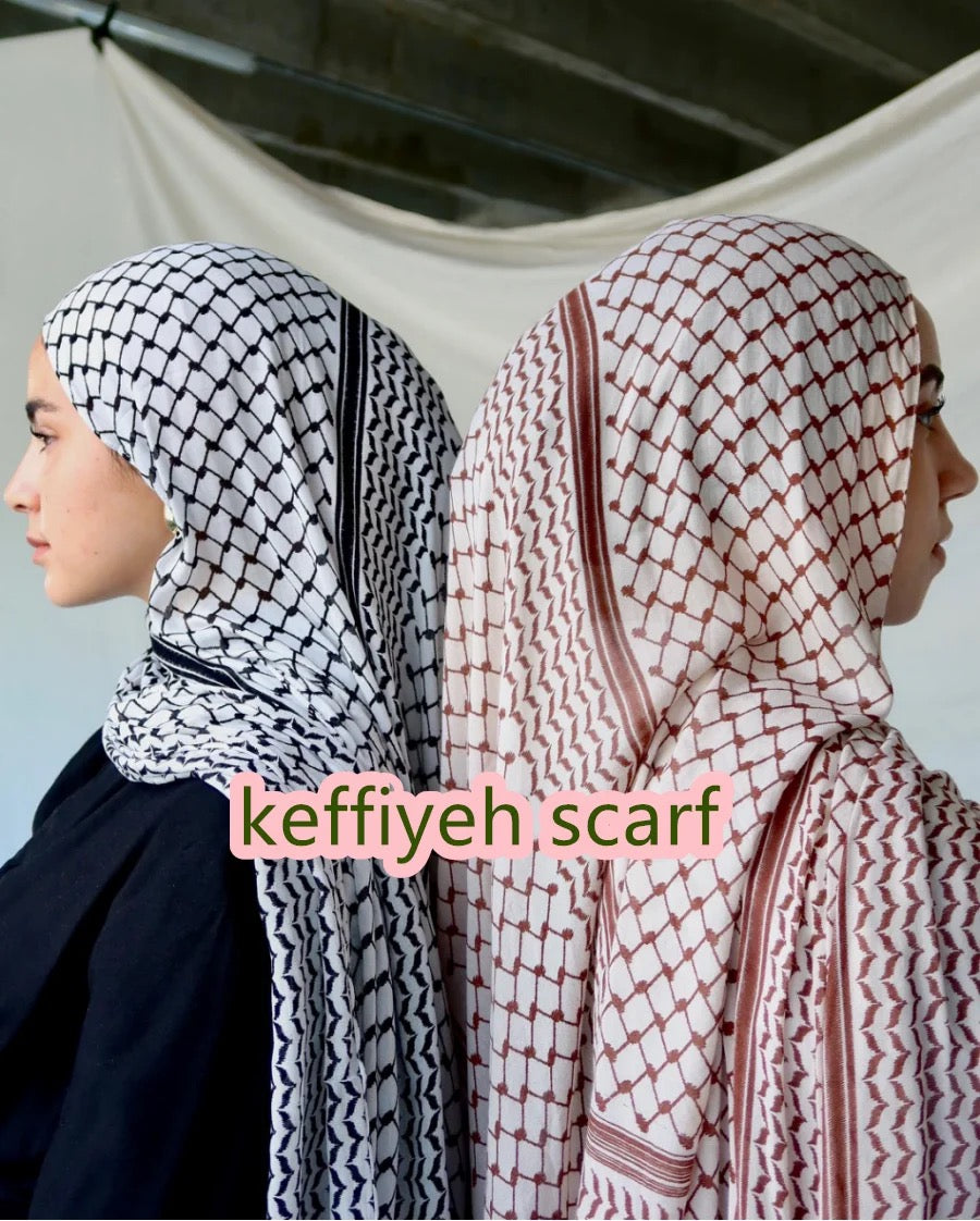 Keffiyeh designs shawls
