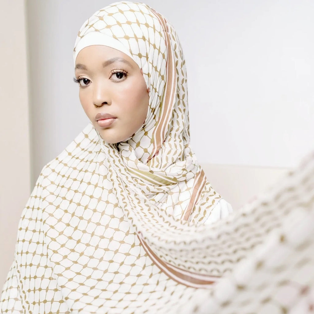 Keffiyeh designs shawls