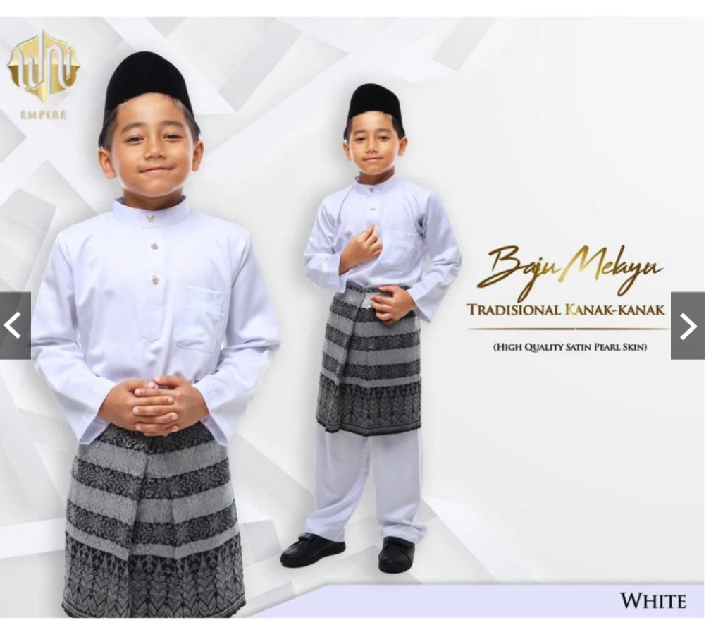Baju Melayu BOYS WNI-Cekak Musang, buttons not included