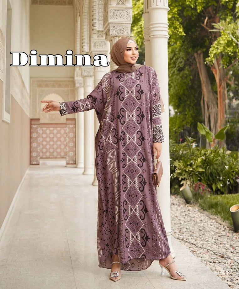 Printed Abaya