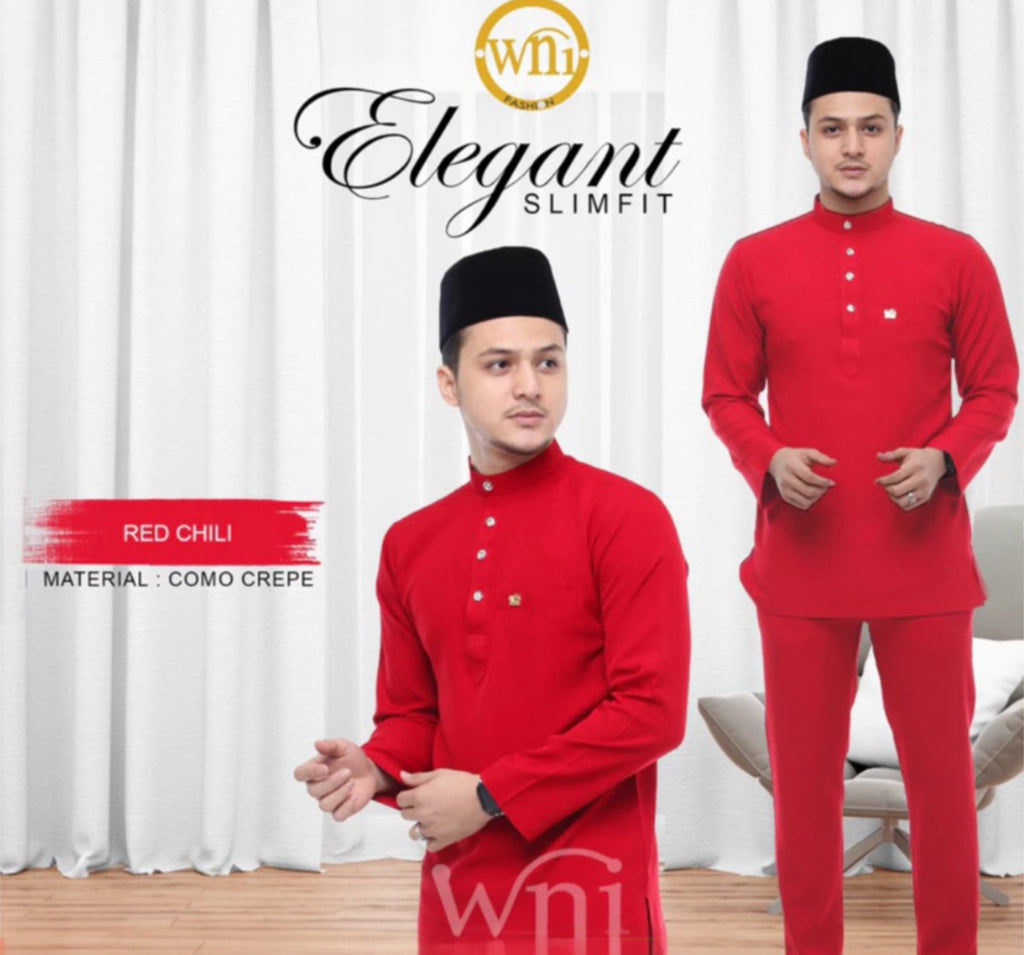 Baju Melayu Adiey Como Crepe (SLIMFIT)-buttons not included