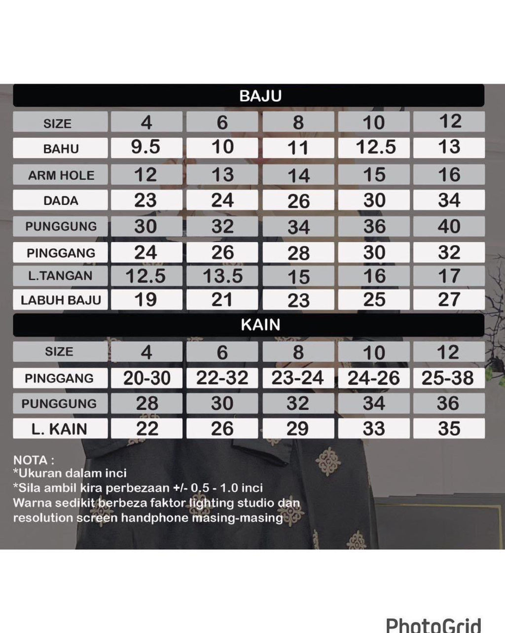 Sulam Tenun Kurung kids