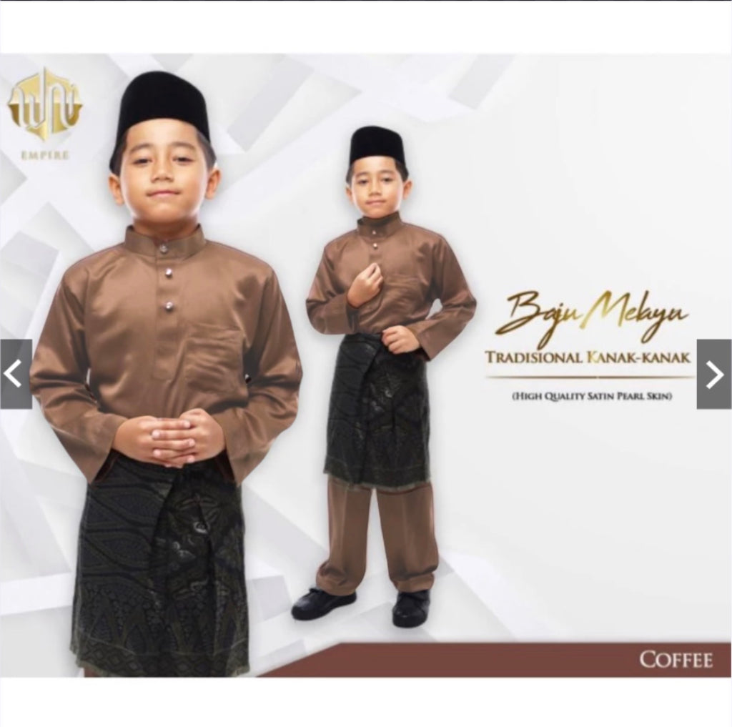 Baju Melayu BOYS WNI-Cekak Musang, buttons not included