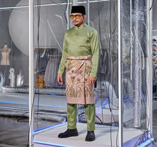 Load image into Gallery viewer, Baju Melayu Slim Fit BB - Olive Green
