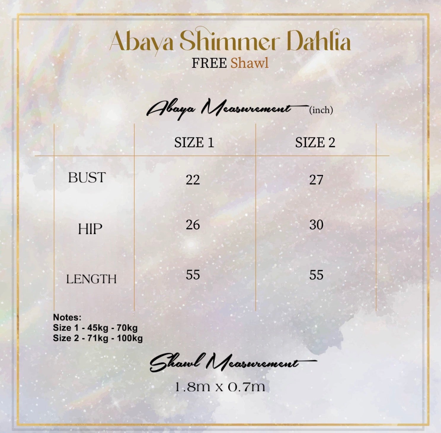 Abaya Shimmer Dahlia