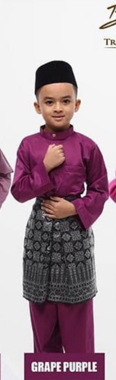 Baju Melayu BOYS WNI-Cekak Musang, buttons not included