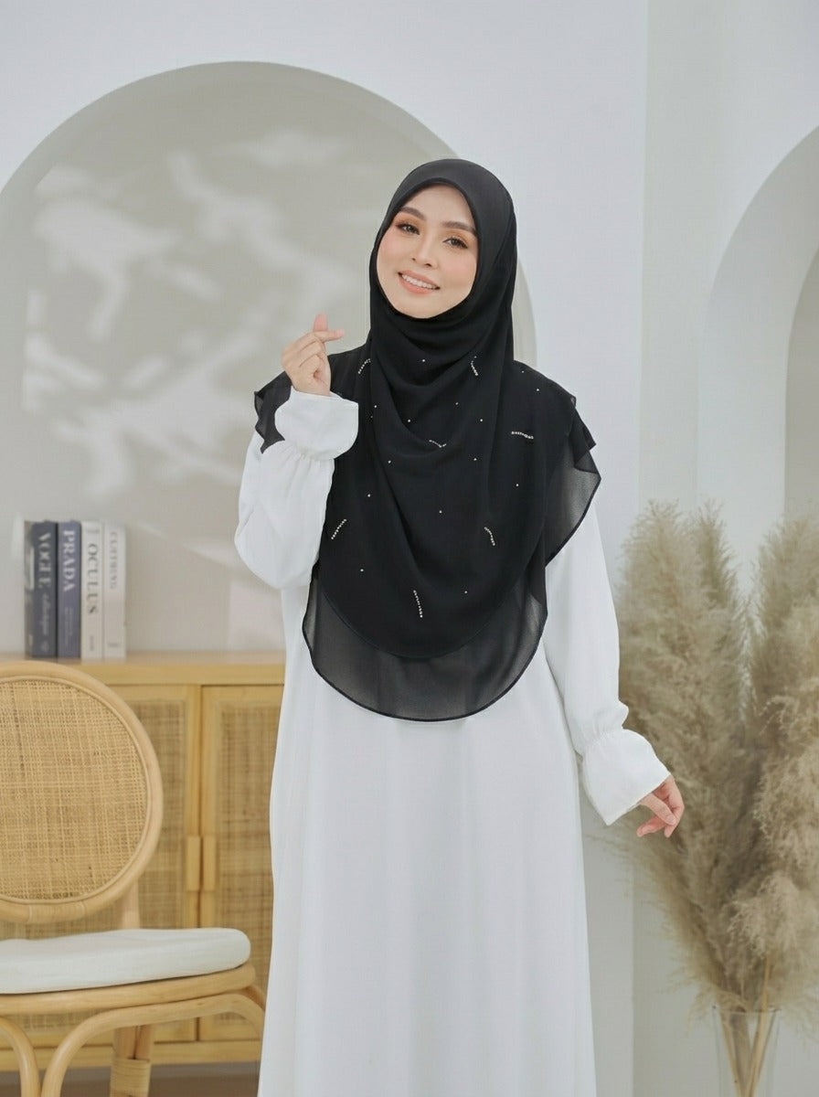 Tudung Zara-Black only
