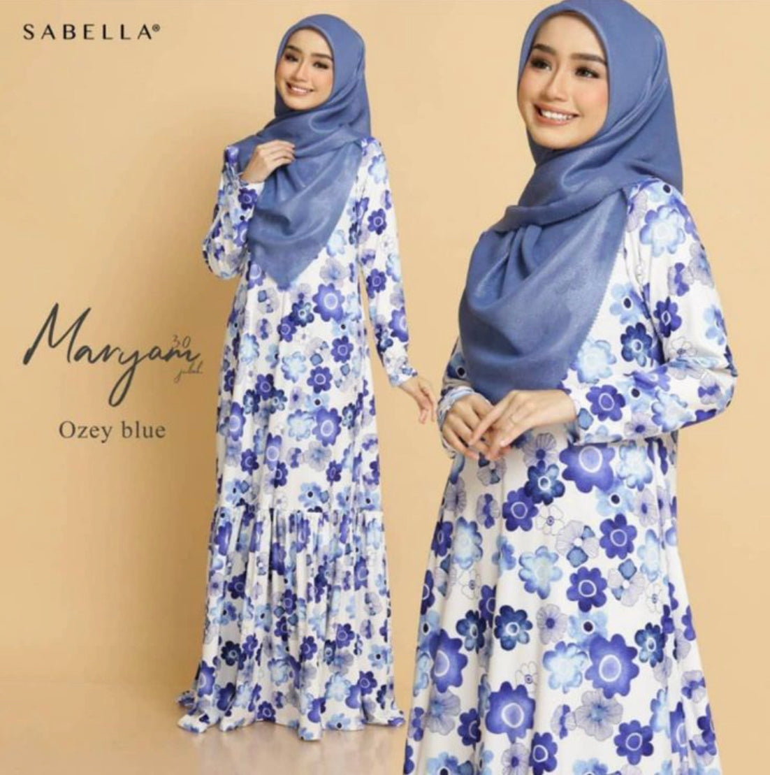 Maryam Printed Abaya