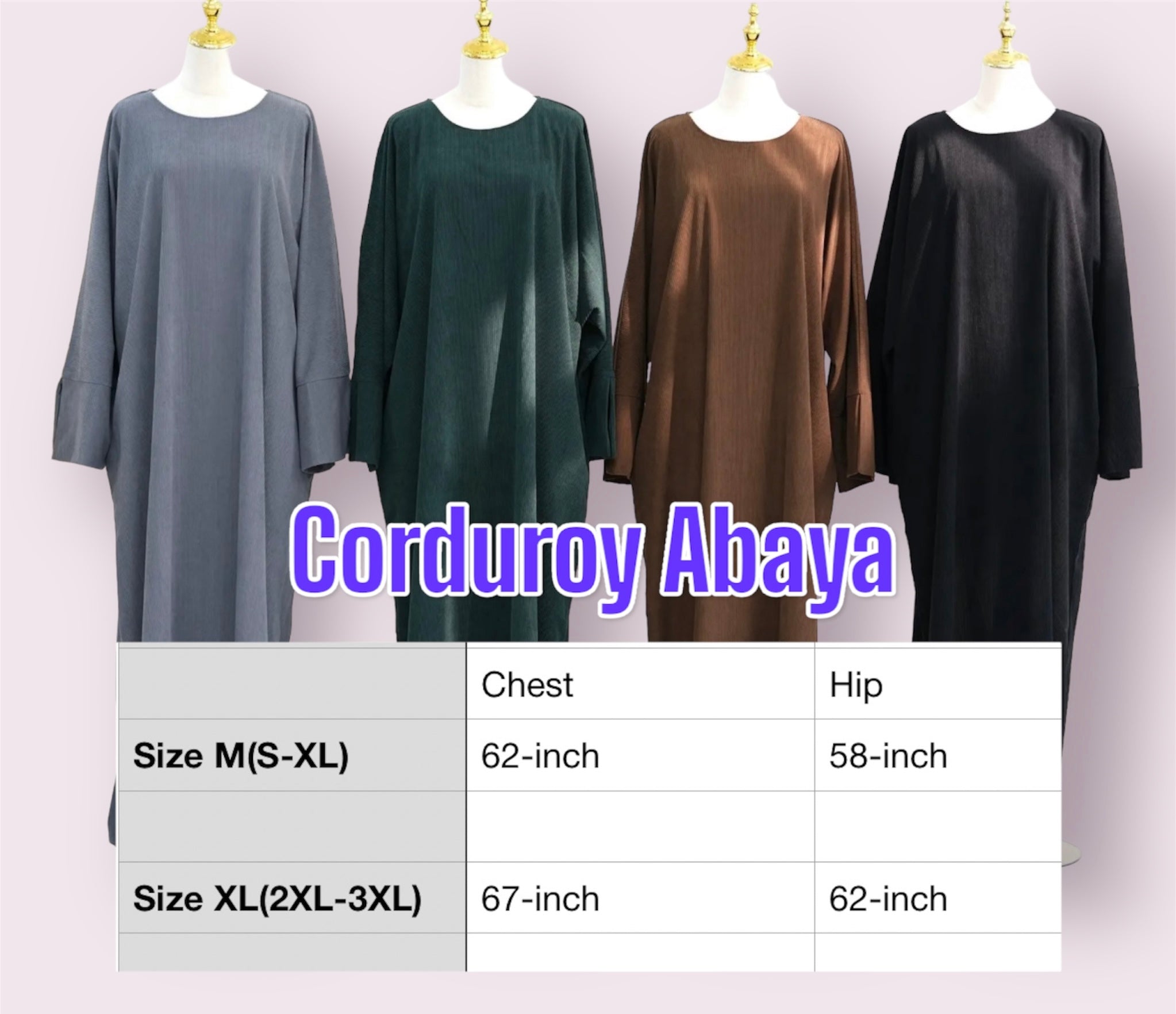 Corduroy Abaya