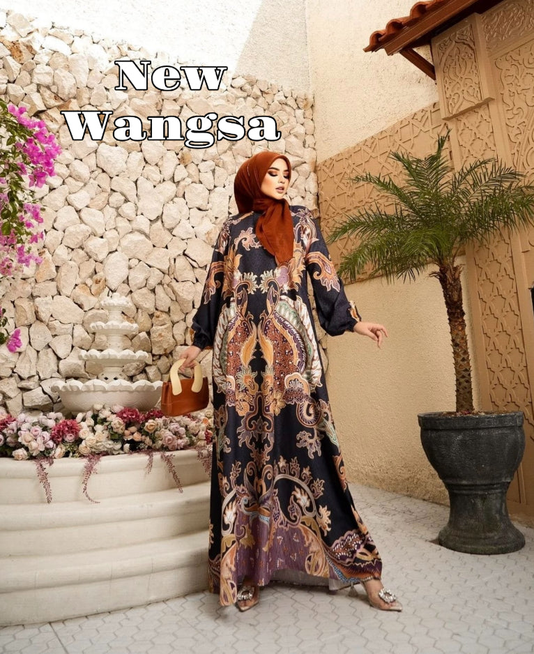 Printed Abaya