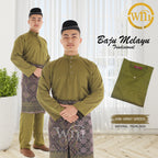 Baju Melayu ADULT WNI Standard size-Cekak Musang (Collar, buttons not included)