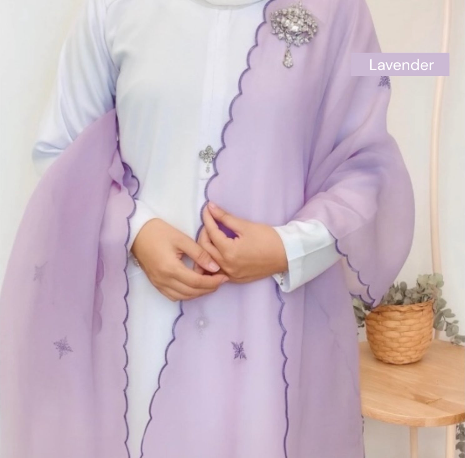 Organza Shawl/Selendang