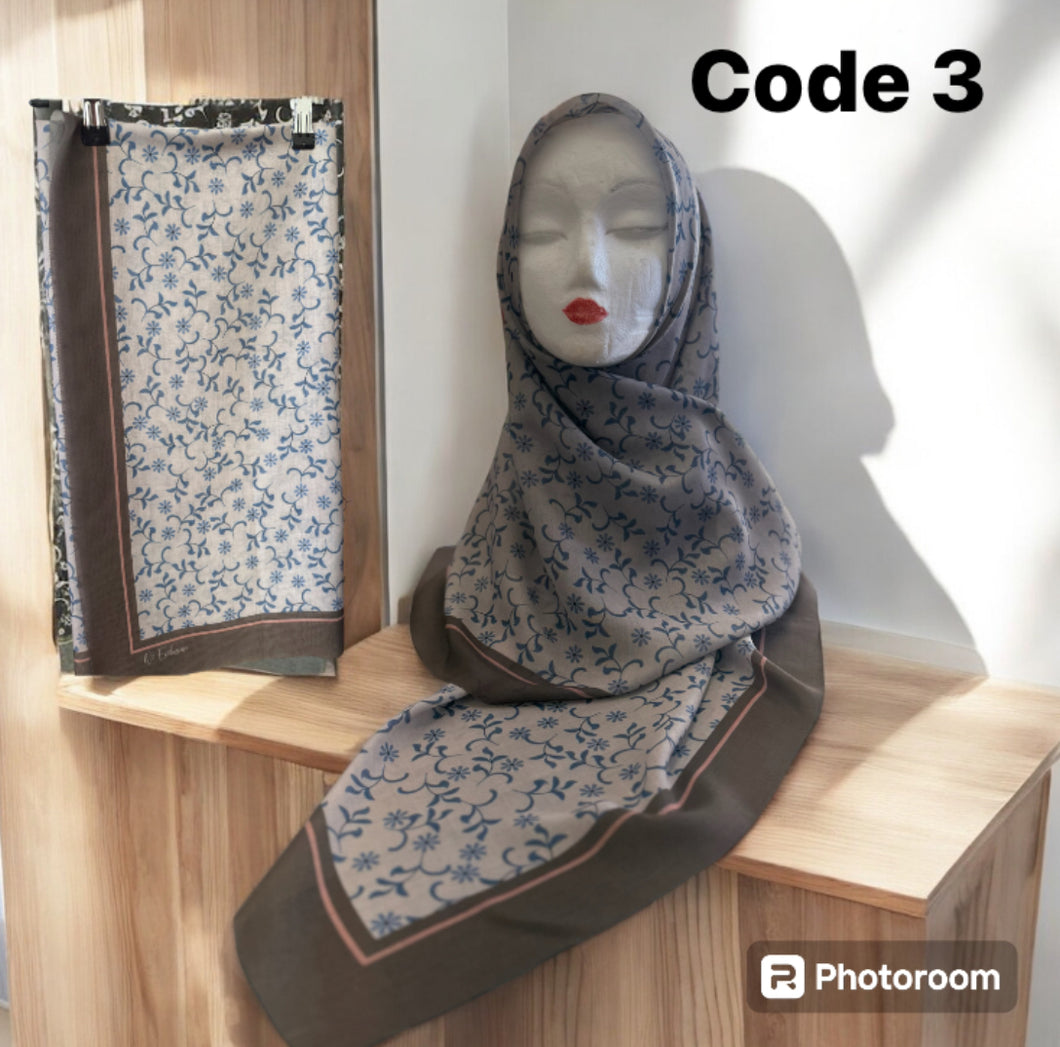 Printed Square Shawl (STD Size)