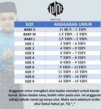 Baju Melayu BOYS WNI-Cekak Musang, buttons not included