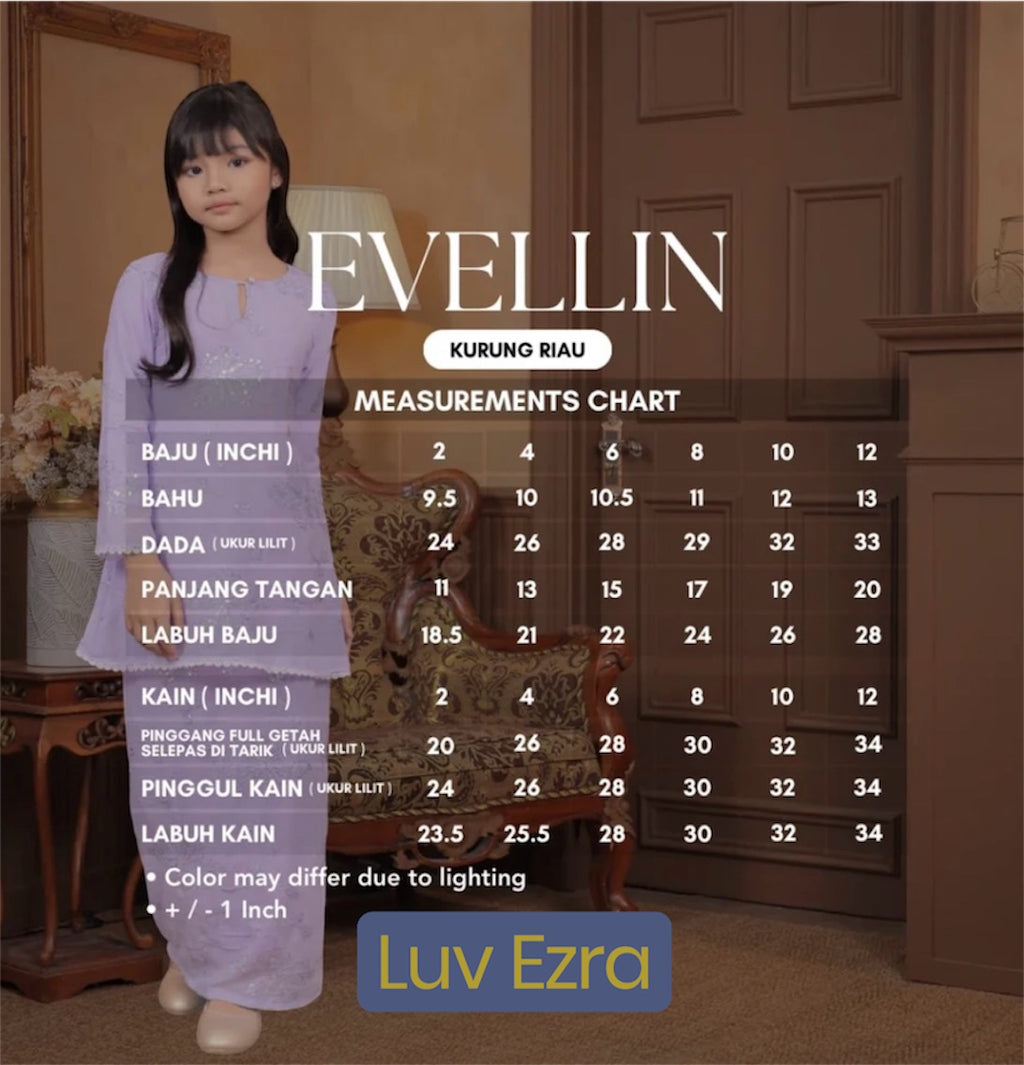 Kurung Riau Evellin girl